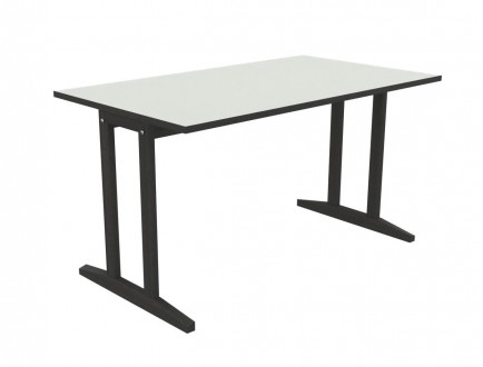 Table 140x80 piètement à dégagement latéral Soline